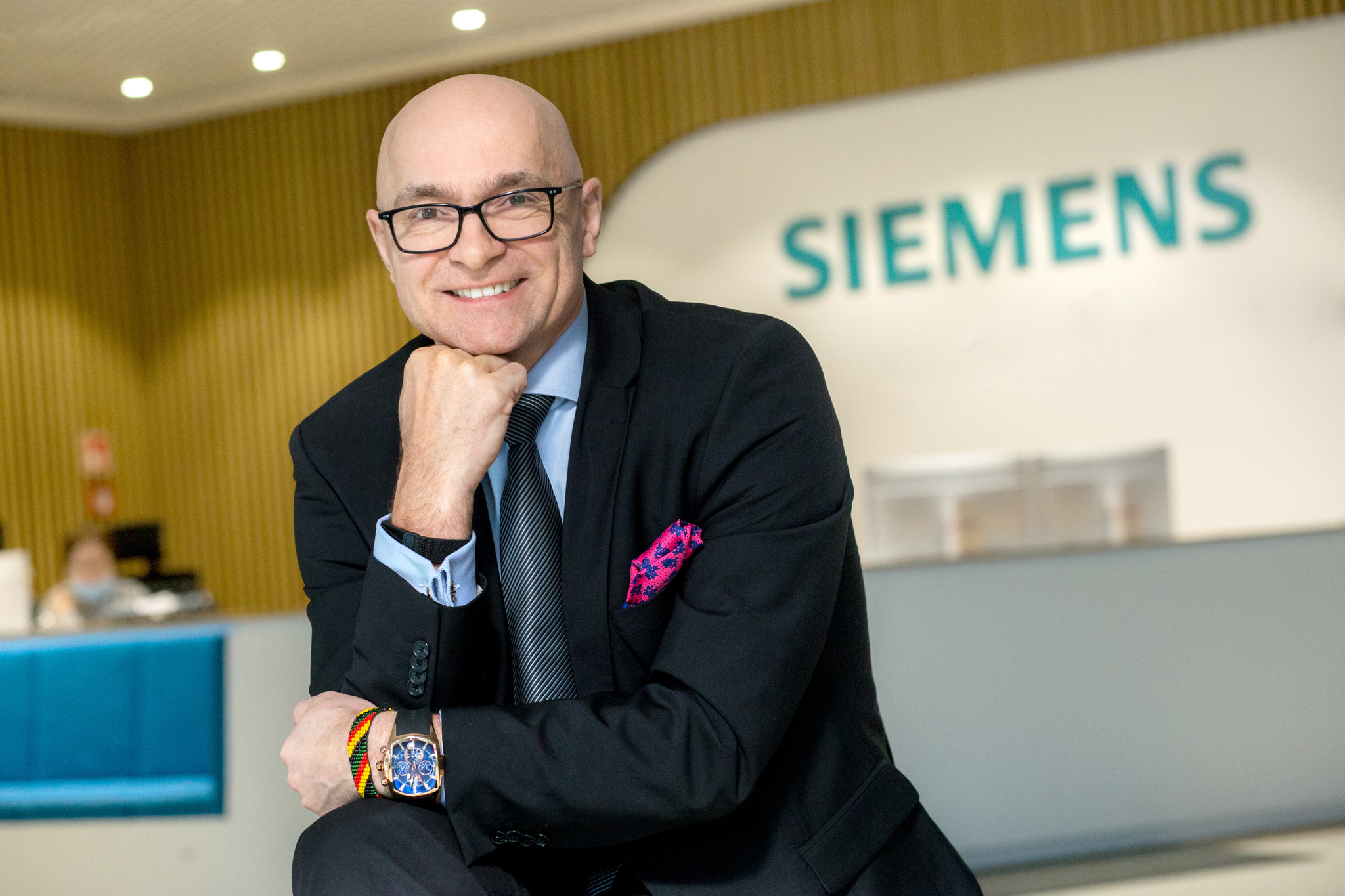 Hubert Meronk p.o. prezesa zarządu Siemens Mobility w Polsce. (fot. Siemens Mobility)