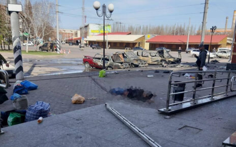 W ataku rakietowym na dworzec kolejowy w Kramatorsku zginęło co najmniej 30 osób (fot. Ukrzaliznytsia)