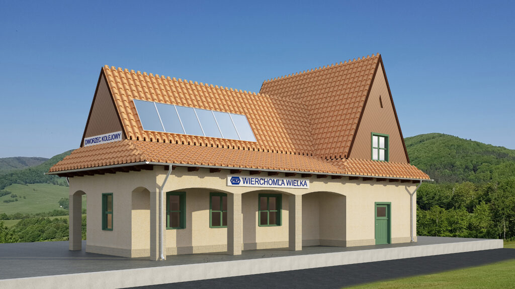 Dworzec Wierchomla Wielka (wiz. PKP SA)