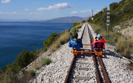 Fot. Railbiking in Greece