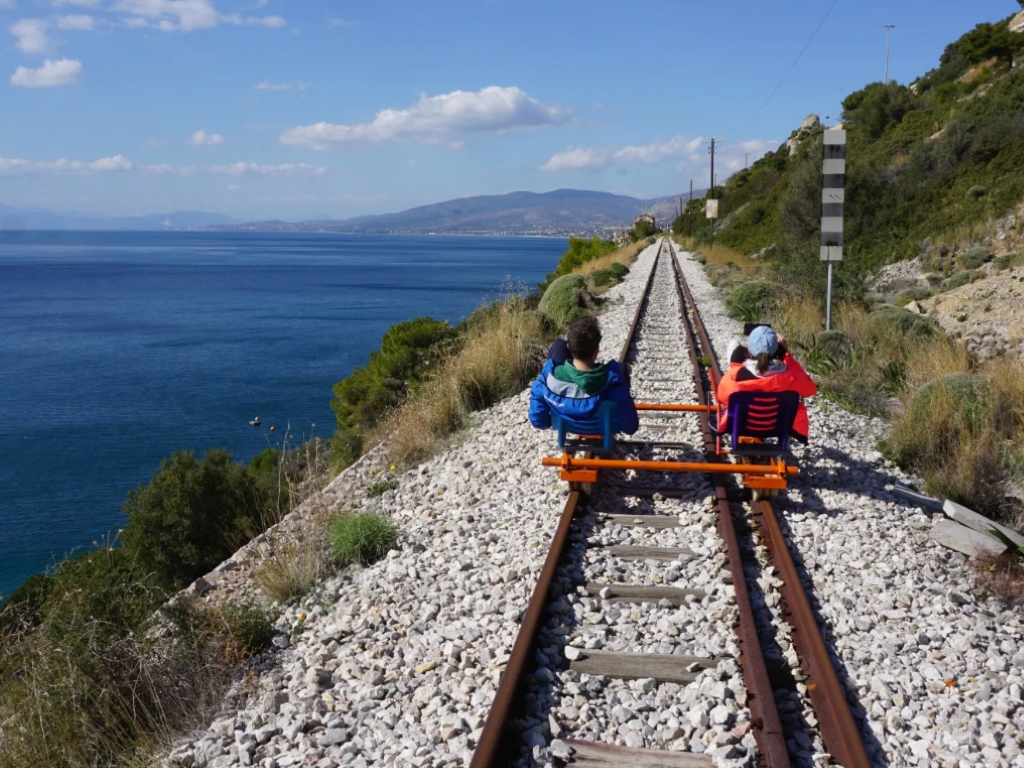 Fot. Railbiking in Greece
