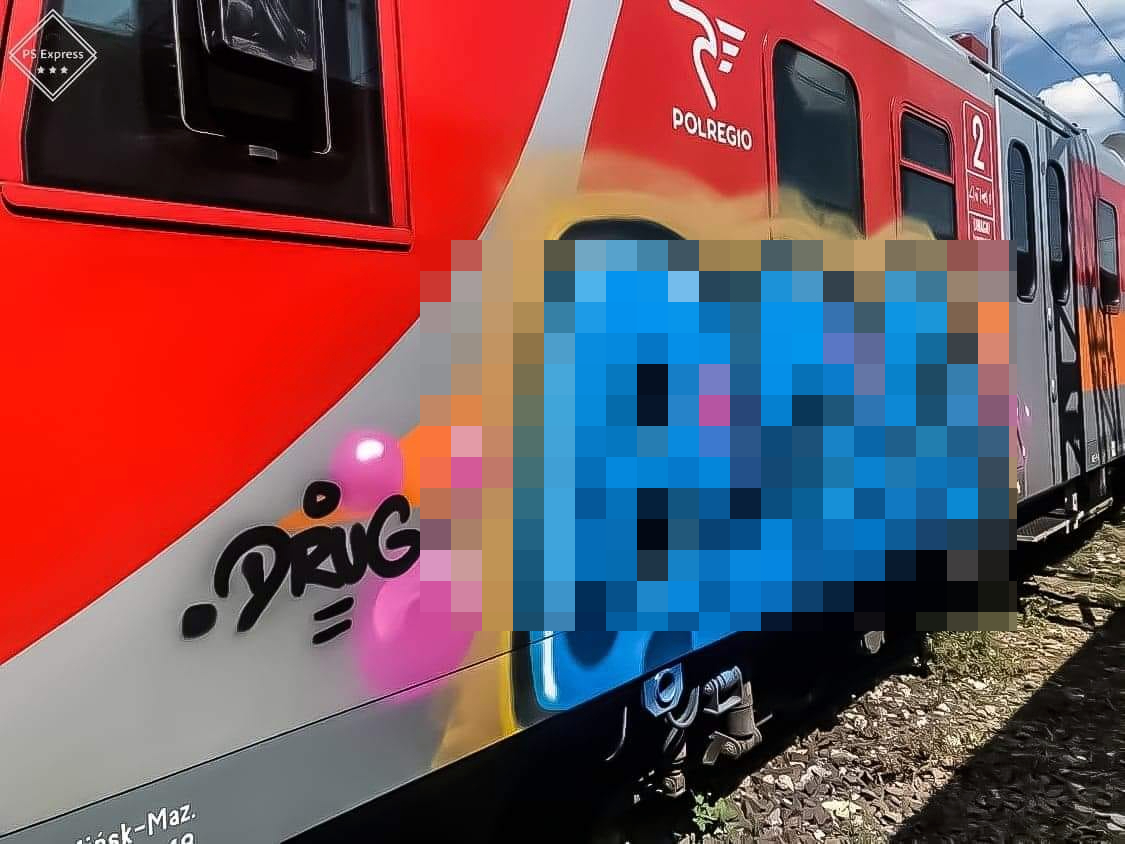 Zdewastował pociąg Polregio. Sprawcą pracownik uniwersytetu