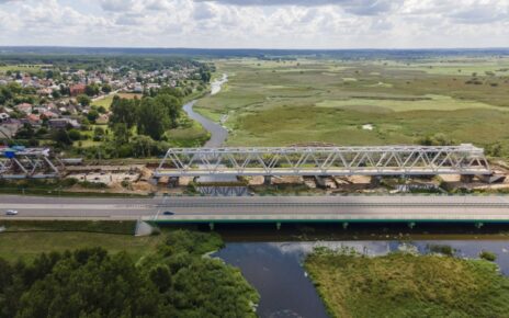 Uhowo, mosty nad Narwią (fot. Łukasz Brylowski / PKP PLK)