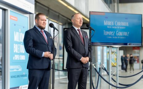 Od lewej: Tomasz Gontarz, Członek Zarządu PKP Intercity oraz Marek Chraniuk, Prezes Zarządu PKP Intercity