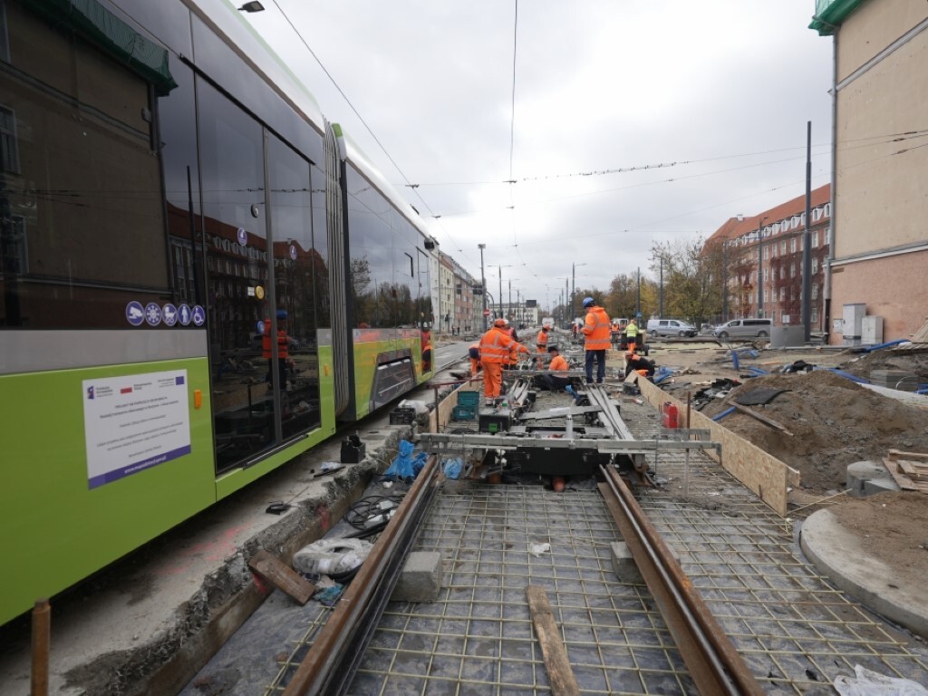 Tak powstaje nowa linia tramwajowa w Olsztynie (fot. tramwaje.olsztyn.eu)