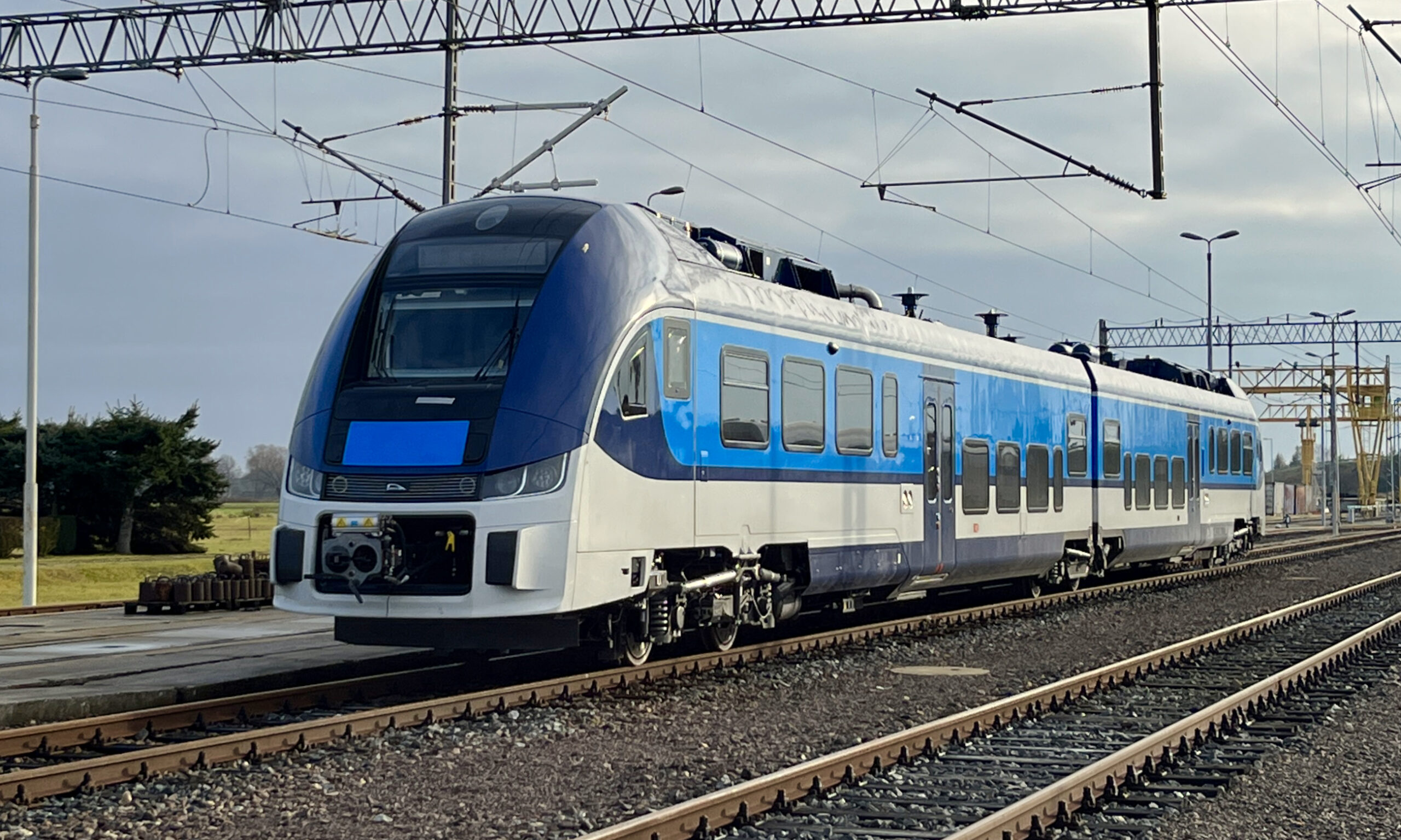 Testy pociągu w Żmigrodzie (fot. PESA Bydgoszcz)