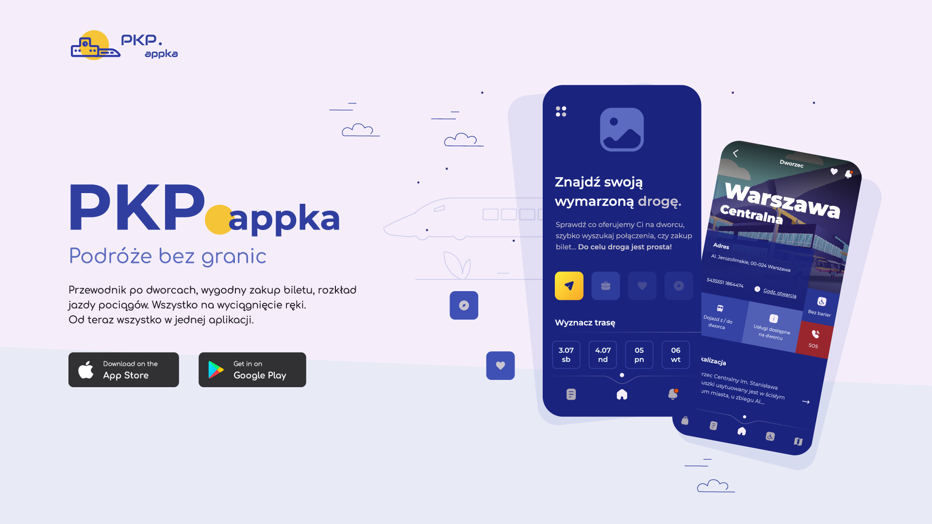 PKP.appka to nowa aplikacja stworzona przez Polskie Koleje Państwowe S.A. dla wszystkich pasażerów kolei w Polsce.