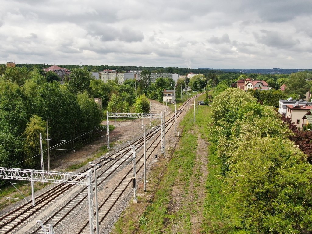 Linia kolejowa 142 w Katowicach Kostuchnie (fot. Adam Roik / PKP PLK)