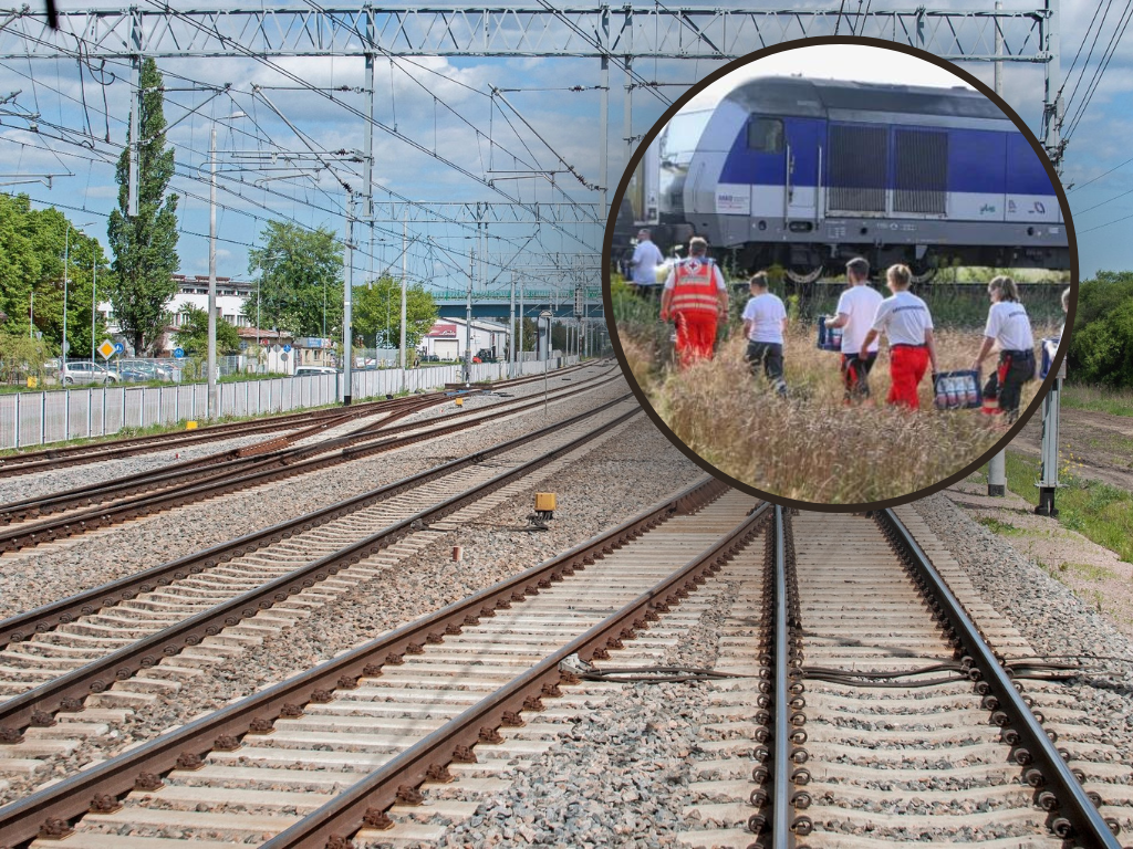 Awaria lokomotywy wstrzymała pociąg na 4 godziny. Na zewnątrz 30 stopni