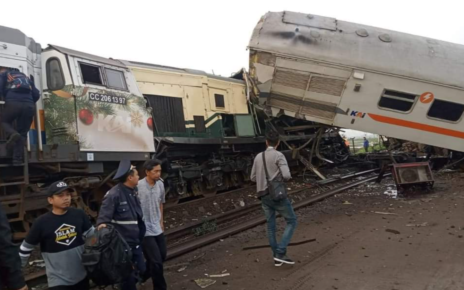 Katastrofa kolejowa na wyspie Jawa w Indonezji.