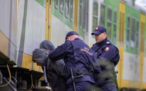 Funkcjonariusze SOK zatrzymali grafficiarzy, którzy niszczyli pociąg Kolei Mazowieckich (fot. SOK)