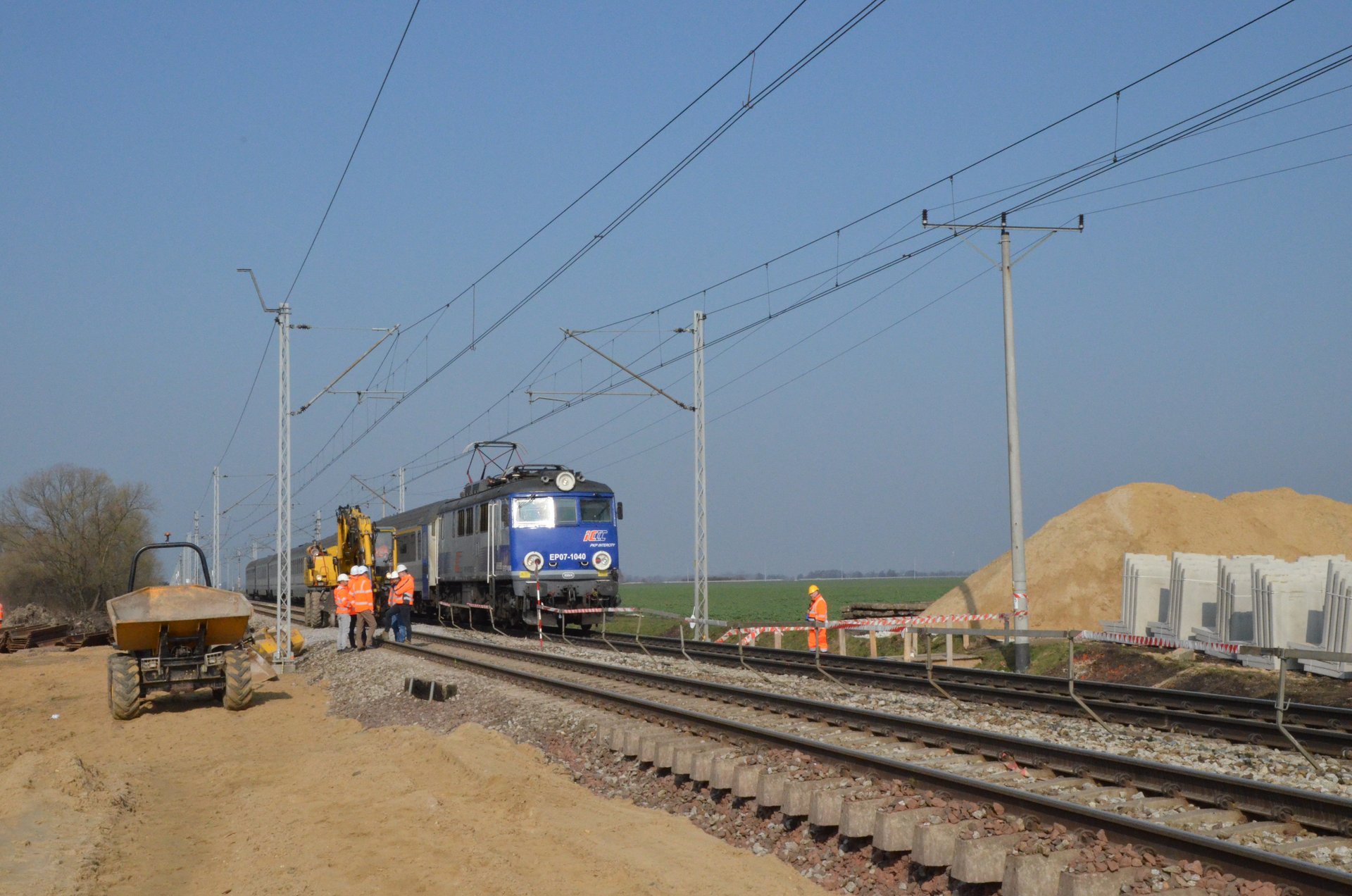 Oława Zachodnia - trwa budowa przystanku kolejowego (fot. PKP PLK)
