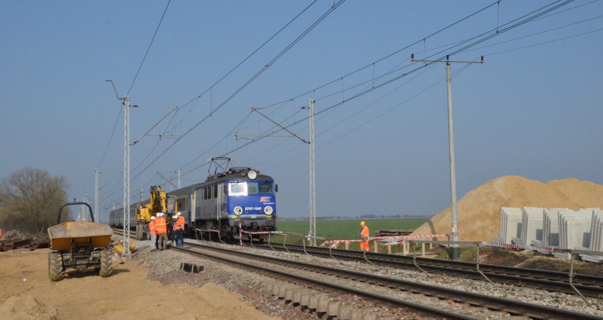 Oława Zachodnia - trwa budowa przystanku kolejowego (fot. PKP PLK)