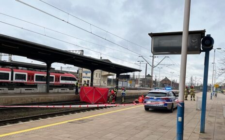 Tragiczny wypadek na dworcu kolejowym w Gnieźnie (fot. KPP Gniezno)