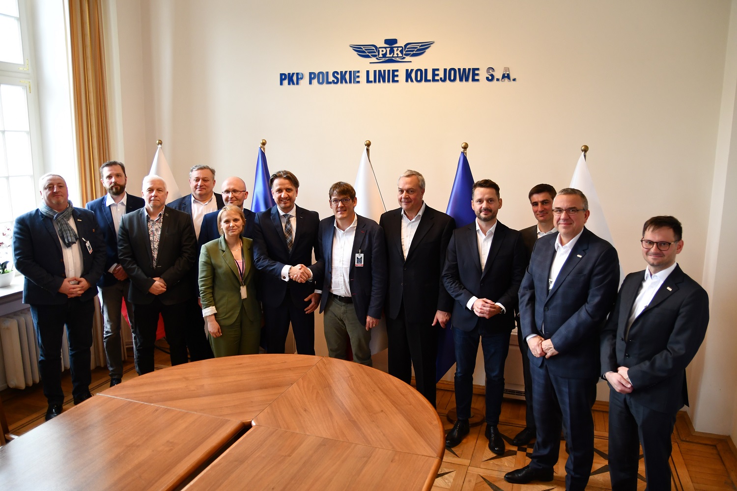 Spotkanie przedstawicieli PKP PLK i Alstom (fot. nadesłane)