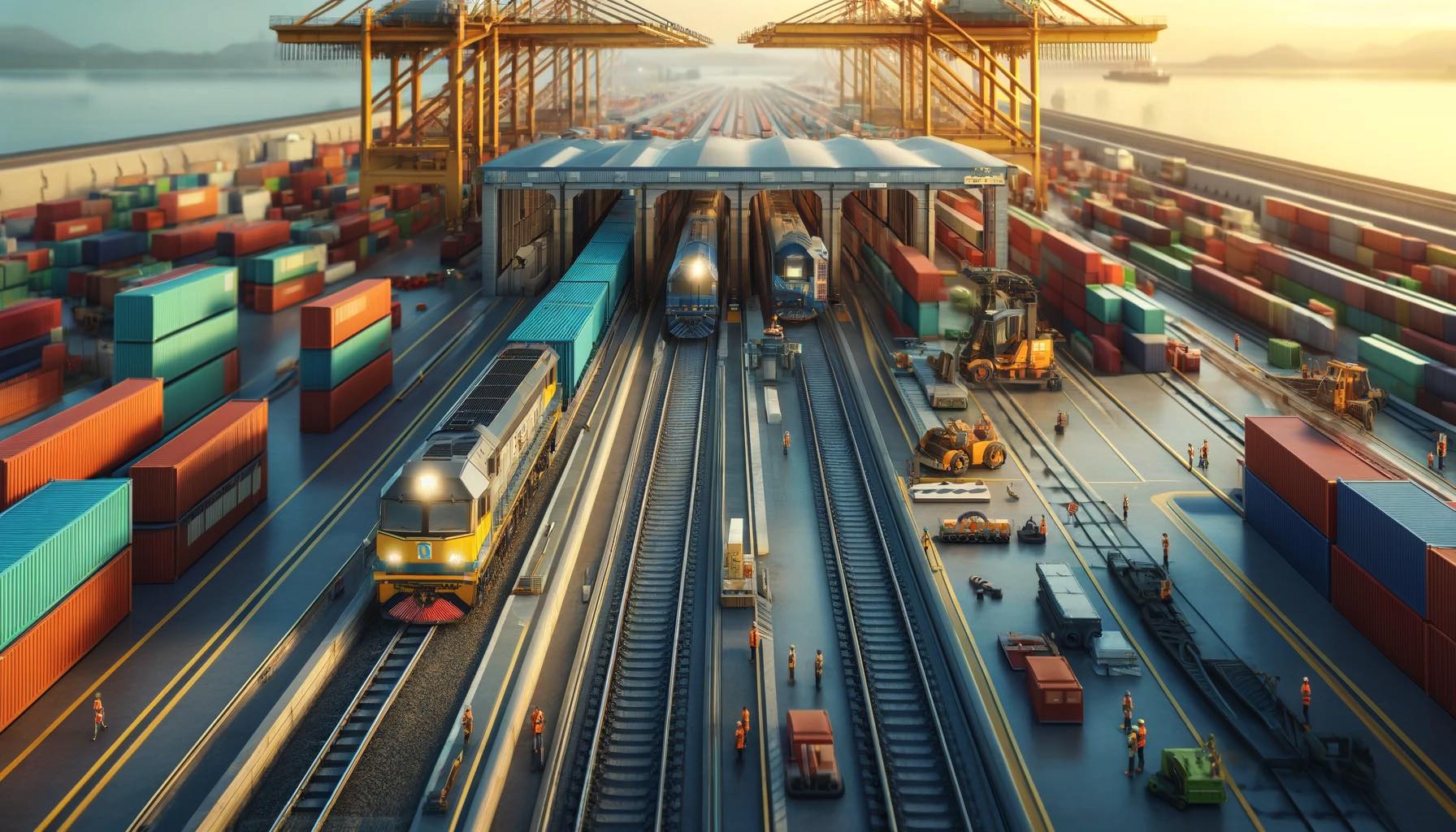 Ruszą inwestycje w transport intermodalny. CUPT ogłosił konkurs (Zdjęcie wygenerowane AI)