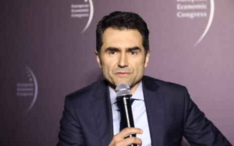 Piotr Malepszak, wiceminister ds. kolei w Ministerstwie Infrastruktury (fot. Europejski Kongres Gospodarczy w Katowicach)