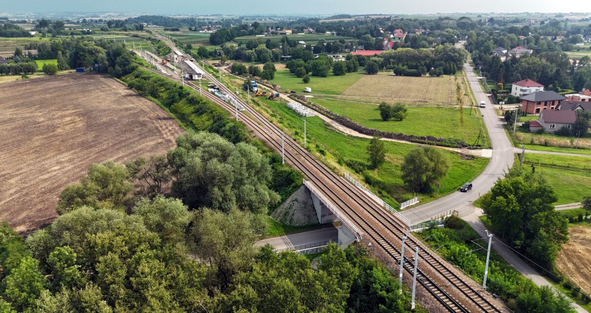 Budowa przystanku kolejowego Kraków Kościelniki (fot. Piotr Hamarnik | PKP PLK)