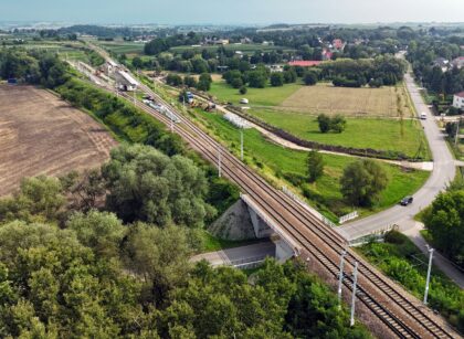 Budowa przystanku kolejowego Kraków Kościelniki (fot. Piotr Hamarnik | PKP PLK)