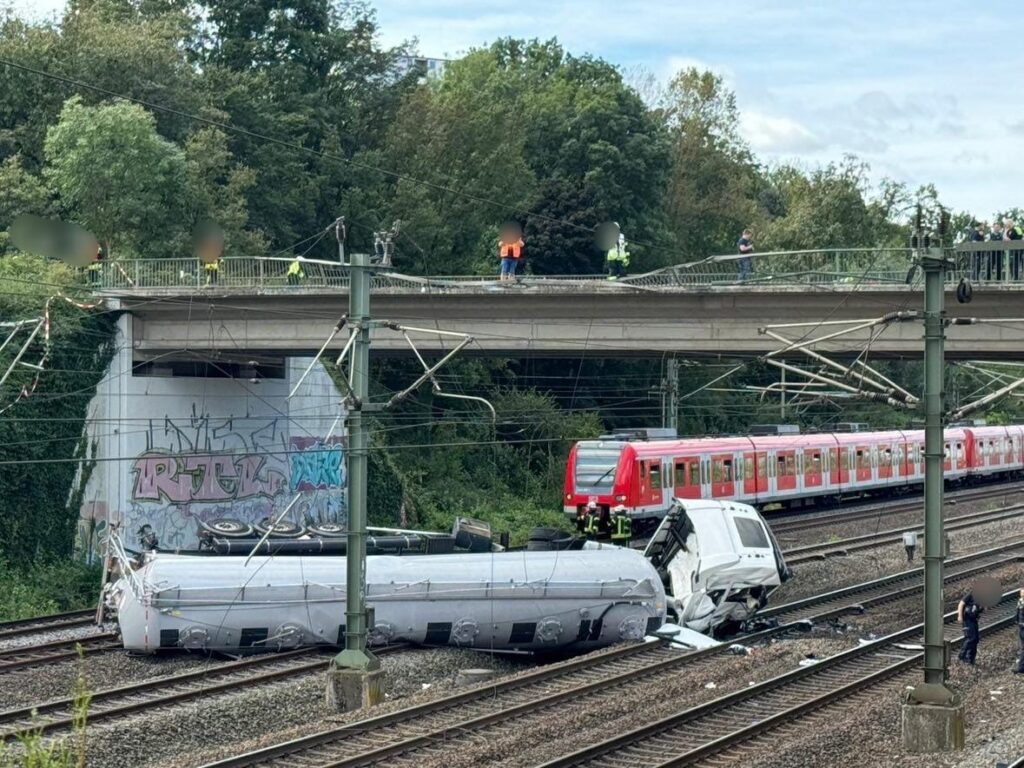 Do wypadku doszło na torach w Horrem. (Fot. Der Eisenbahner | Facebook)