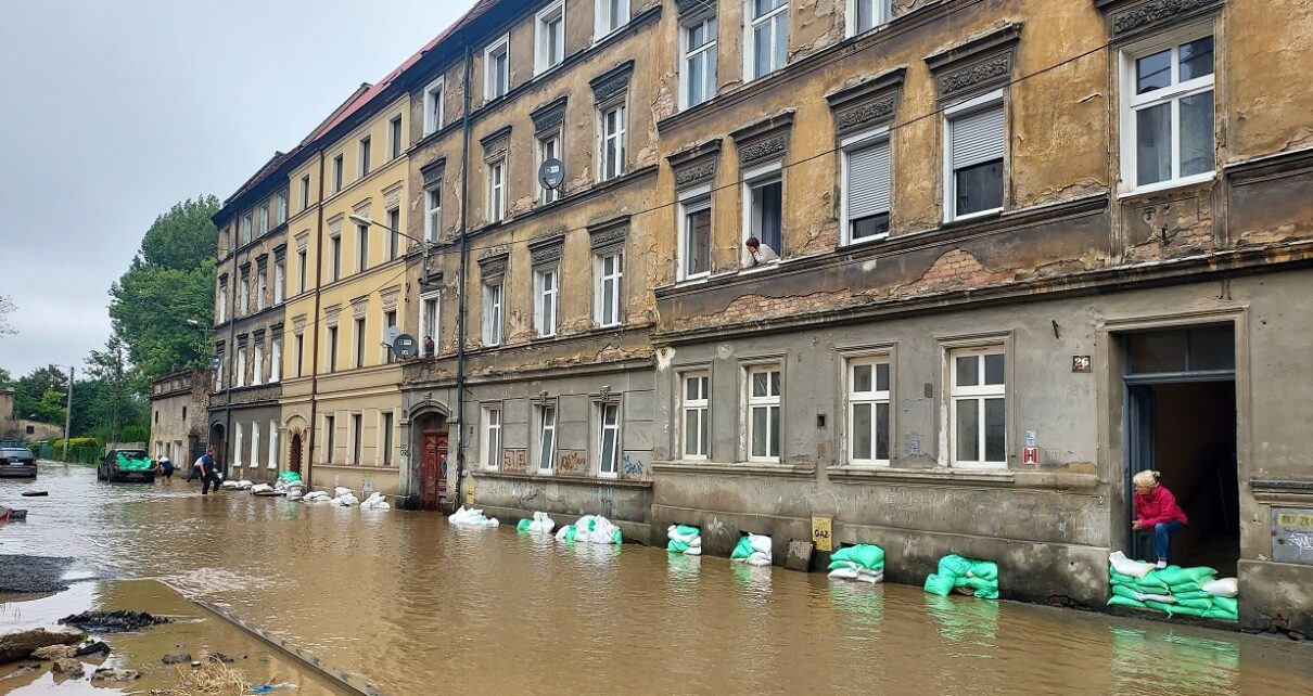 Powódź w Prudniku (fot. J. Poniatyszyn, Radio Opole)