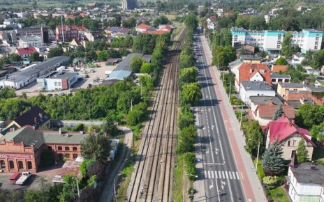 Nakło nad Notecią, ul. Dąbrowskiego - to tu powstanie nowy przystanek kolejowy (fot. Szymon Danielek | PKP PLK)