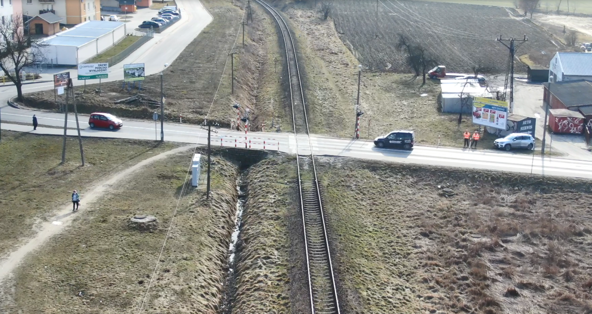 Lokalizacja nowego przystanku Brodnica Południowa (fot. Szymon Danielek | PKP PLK)