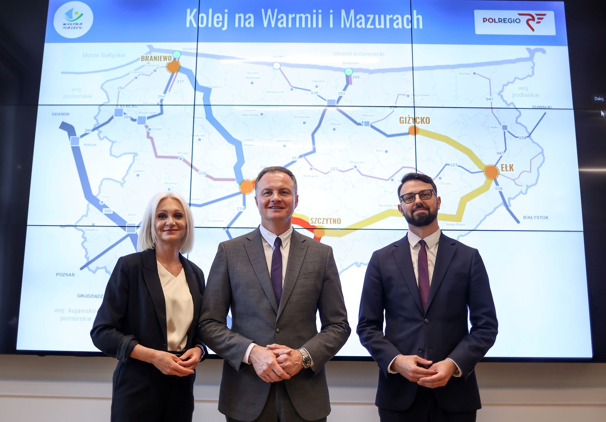 Nowe połączenia kolejowe na Warmii i Mazurach. POLREGIO przedstawia szczegóły.