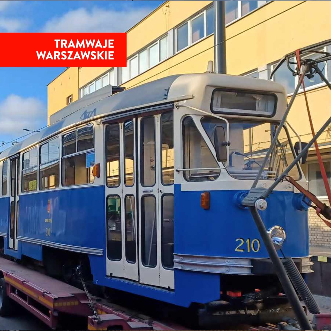 Historyczny tramwaj z Krakowa wyruszy na warszawskie tory (fot. Tramwaje Warszawskie)