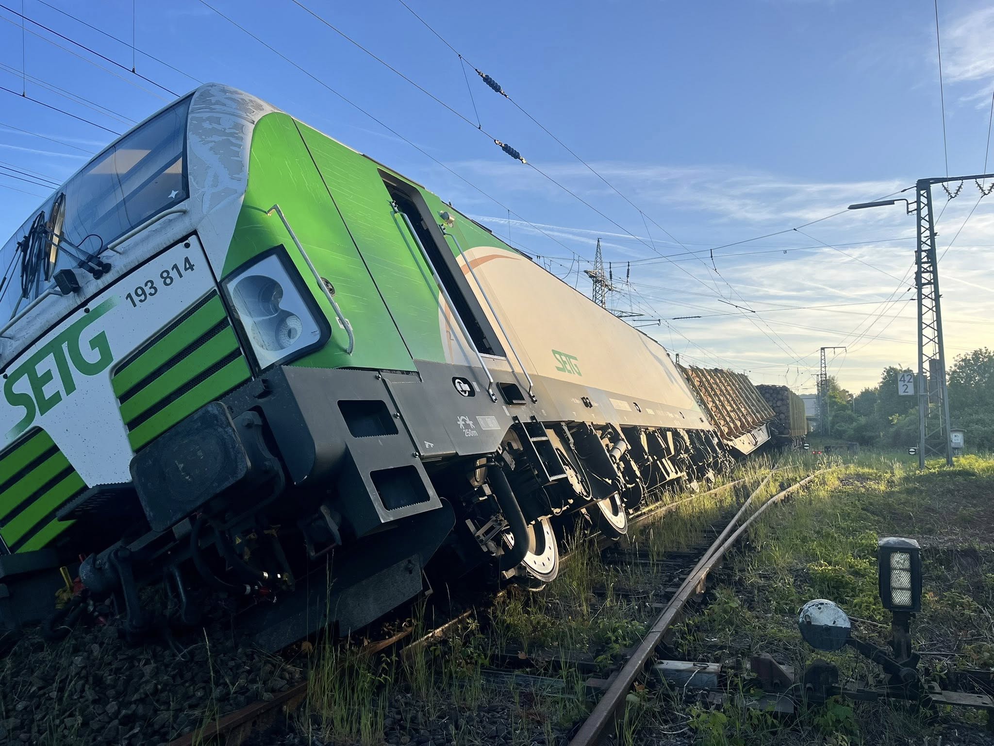 Wykolejenie pociągu towarowego w Borken