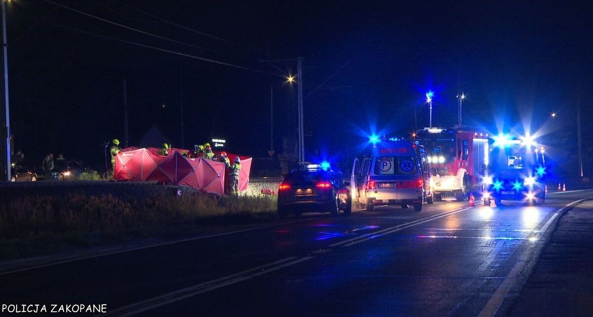 Poronin: tragiczny wypadek na torach. Jedna osoba nie żyje (fot. Policaj Zakopane)