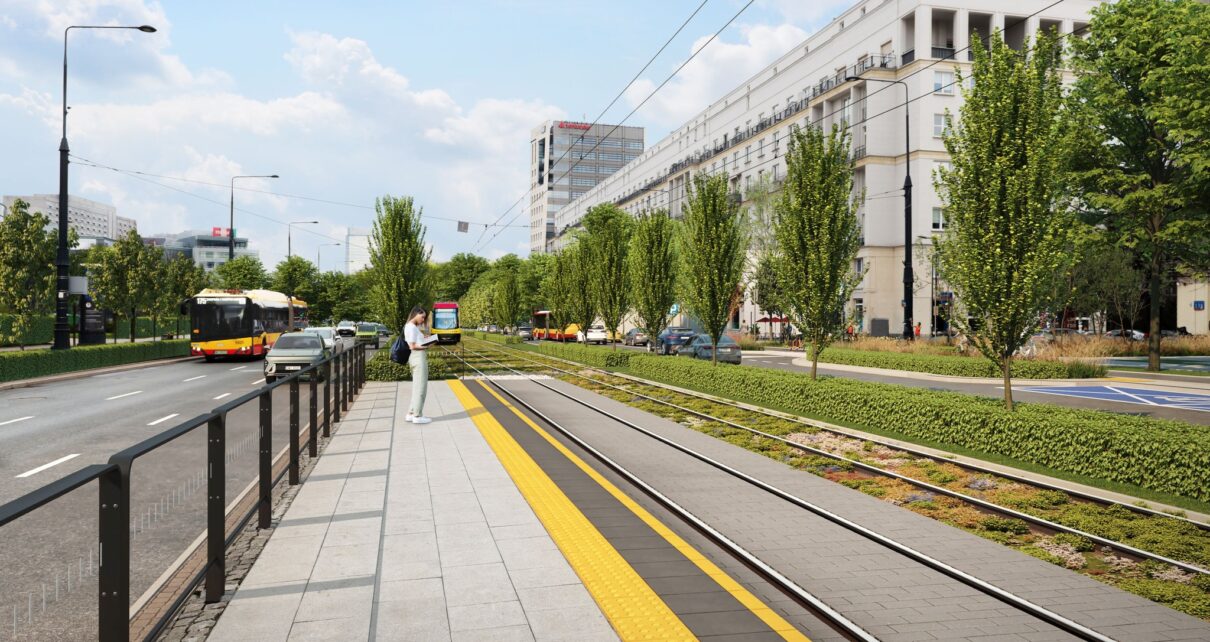 Torowisko na ul. Marszałkowskiej przejdzie przebudowę (fot. ZDM Warszawa)