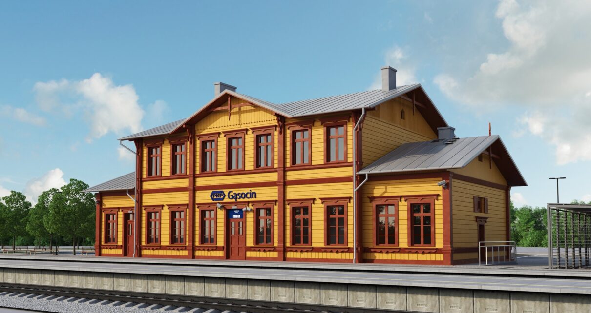 Dworzec w Gąsocinie przejdzie modernizację (fot. PKP S.A.)