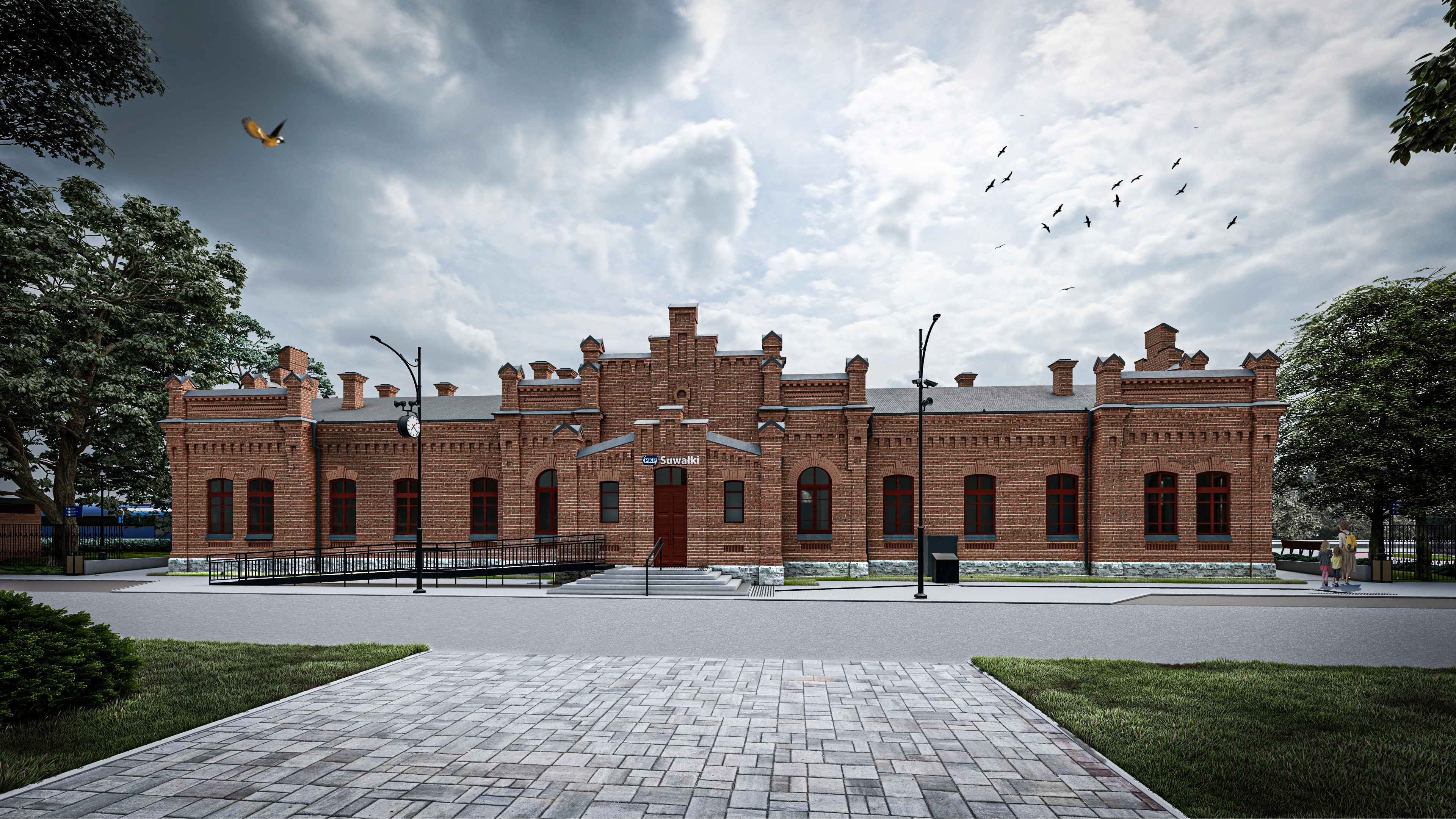 126-letni dworzec kolejowy w Suwałkach odzyskuje dawny blask