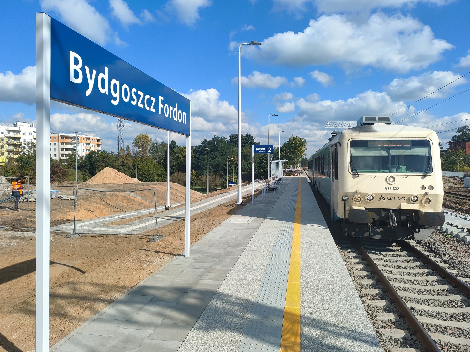 Bydgoszcz Fordon z nowym peronem i lepszym dostępem do kolei