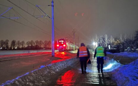 Samochód osobowy uderzył w bok przejeżdżającego pociągu (fot. KPP w Malborku)