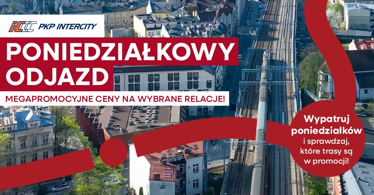 Poniedziałek z koleją w promocji. PKP Intercity obniża ceny biletów