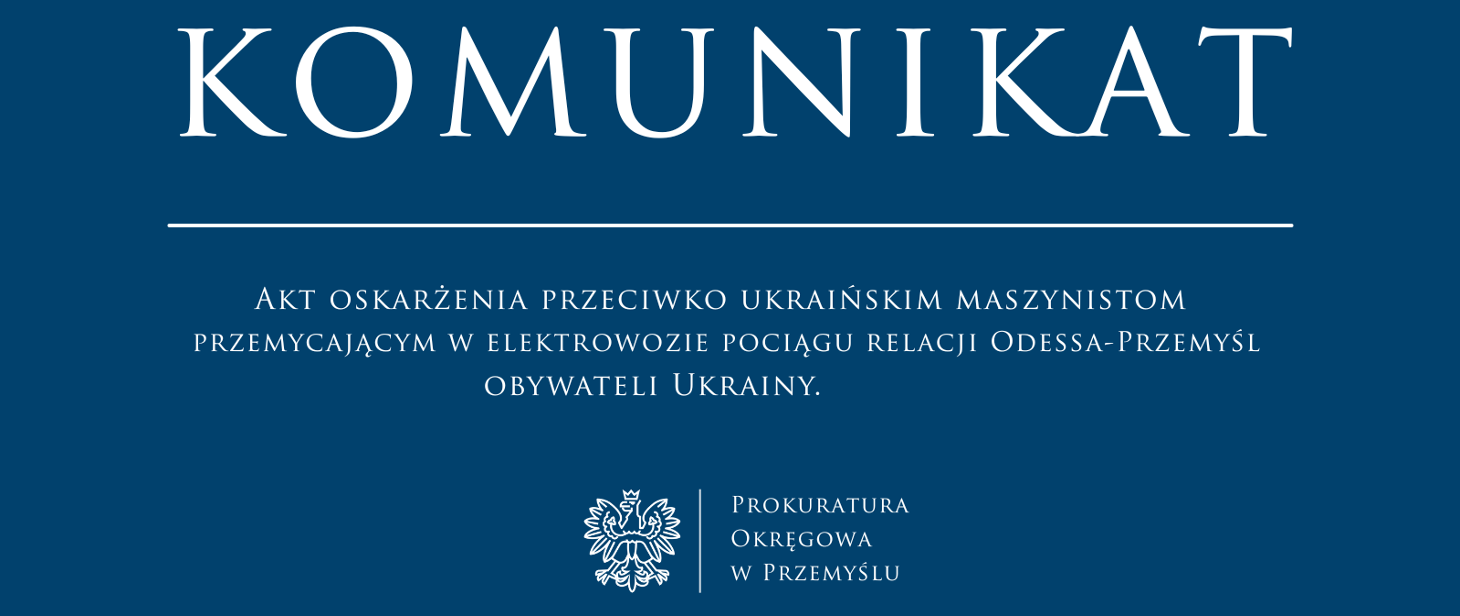 Akt oskarżenia przeciwko ukraińskim maszynistom