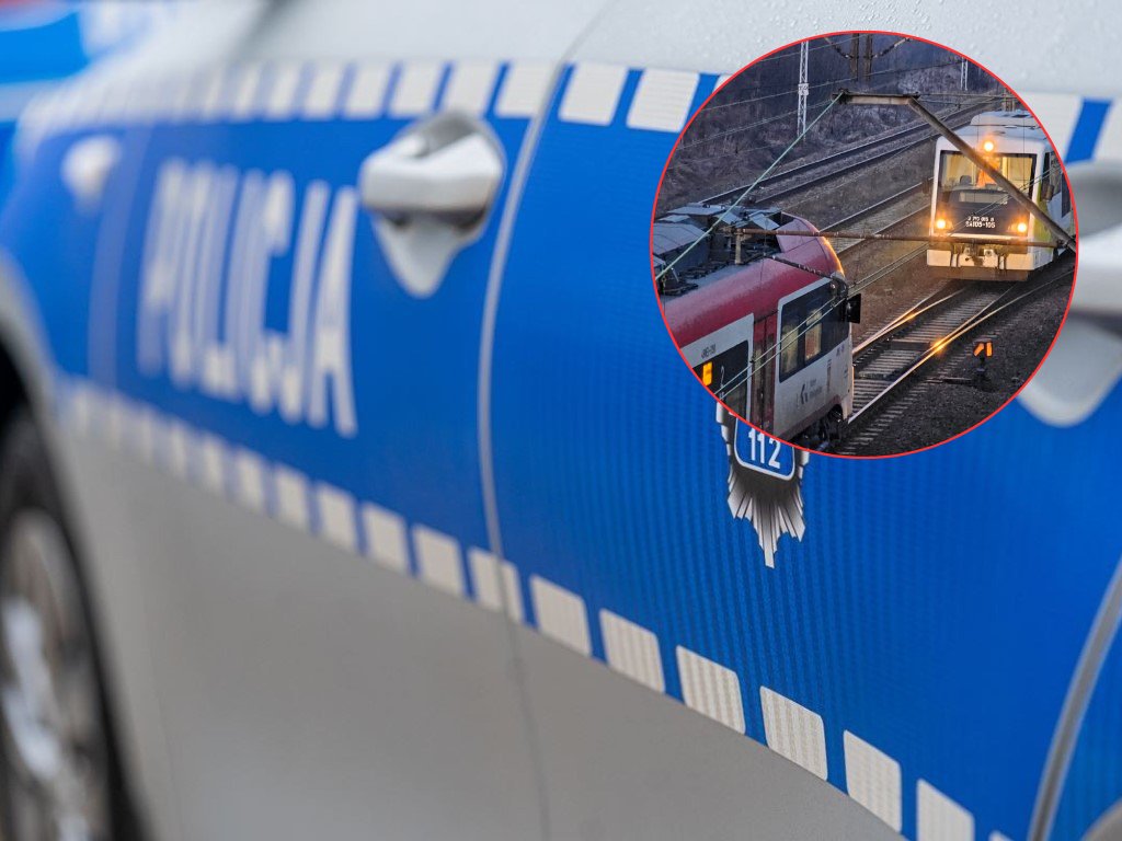 Dwa pociągi na jednym torze w Gnieźnie