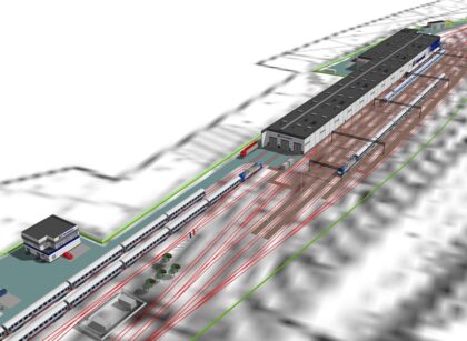 Myjnia stacja postojowa PKP Intercity w Przemyślu (wizualizacja)