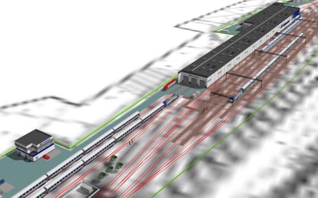 Myjnia stacja postojowa PKP Intercity w Przemyślu (wizualizacja)