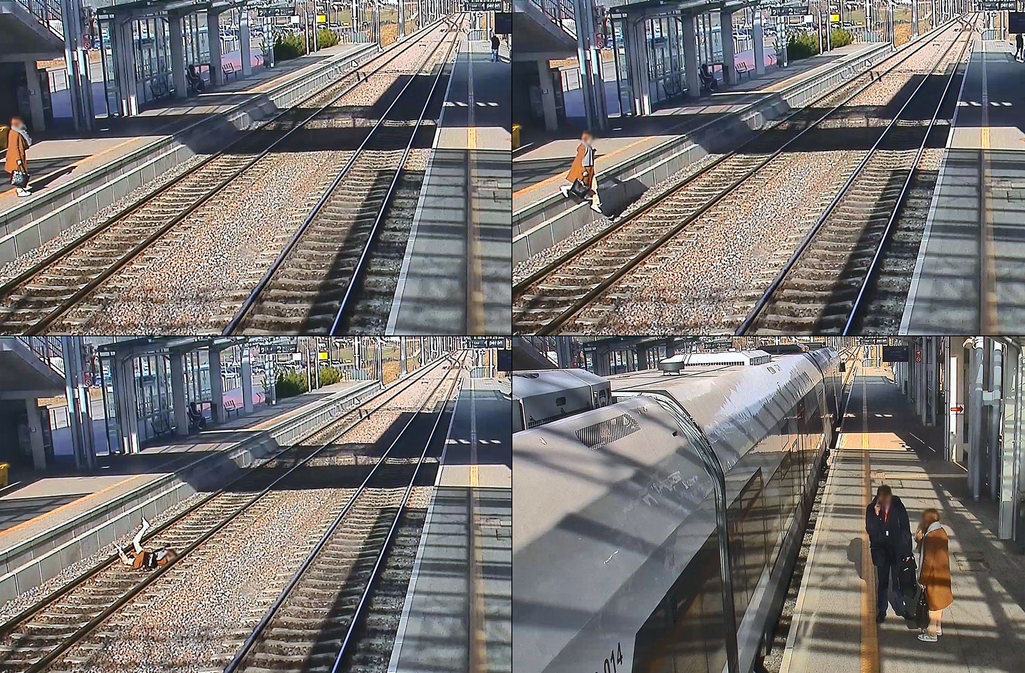 Niebezpieczne zdarzenie na stacji PKM Gdańsk Rębiechowo