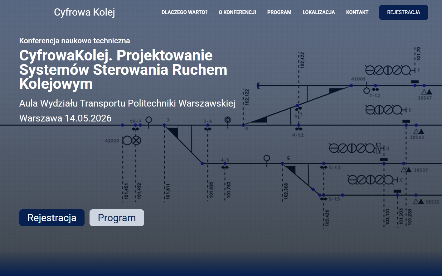 Konferencja naukowo techniczna „CyfrowaKolej. Projektowanie Systemów Sterowania Ruchem Kolejowym”