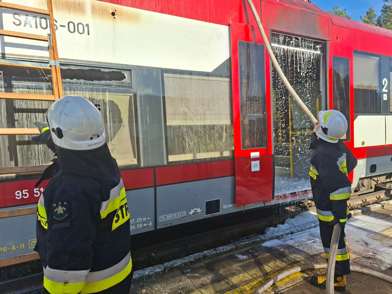 Pożar szynobusu na trasie Bydgoszcz–Czersk