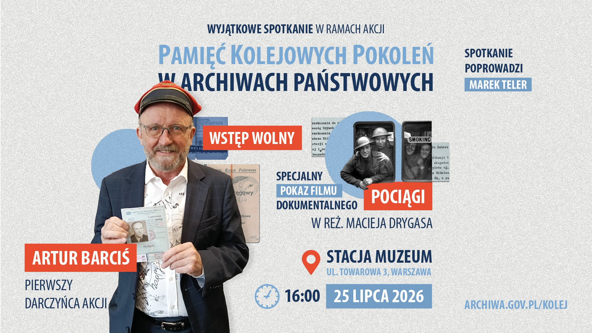 PODRÓŻ PRZEZ PAMIĘĆ KOLEJOWYCH POKOLEŃ – WYJĄTKOWE SPOTKANIE W STACJI MUZEUM.