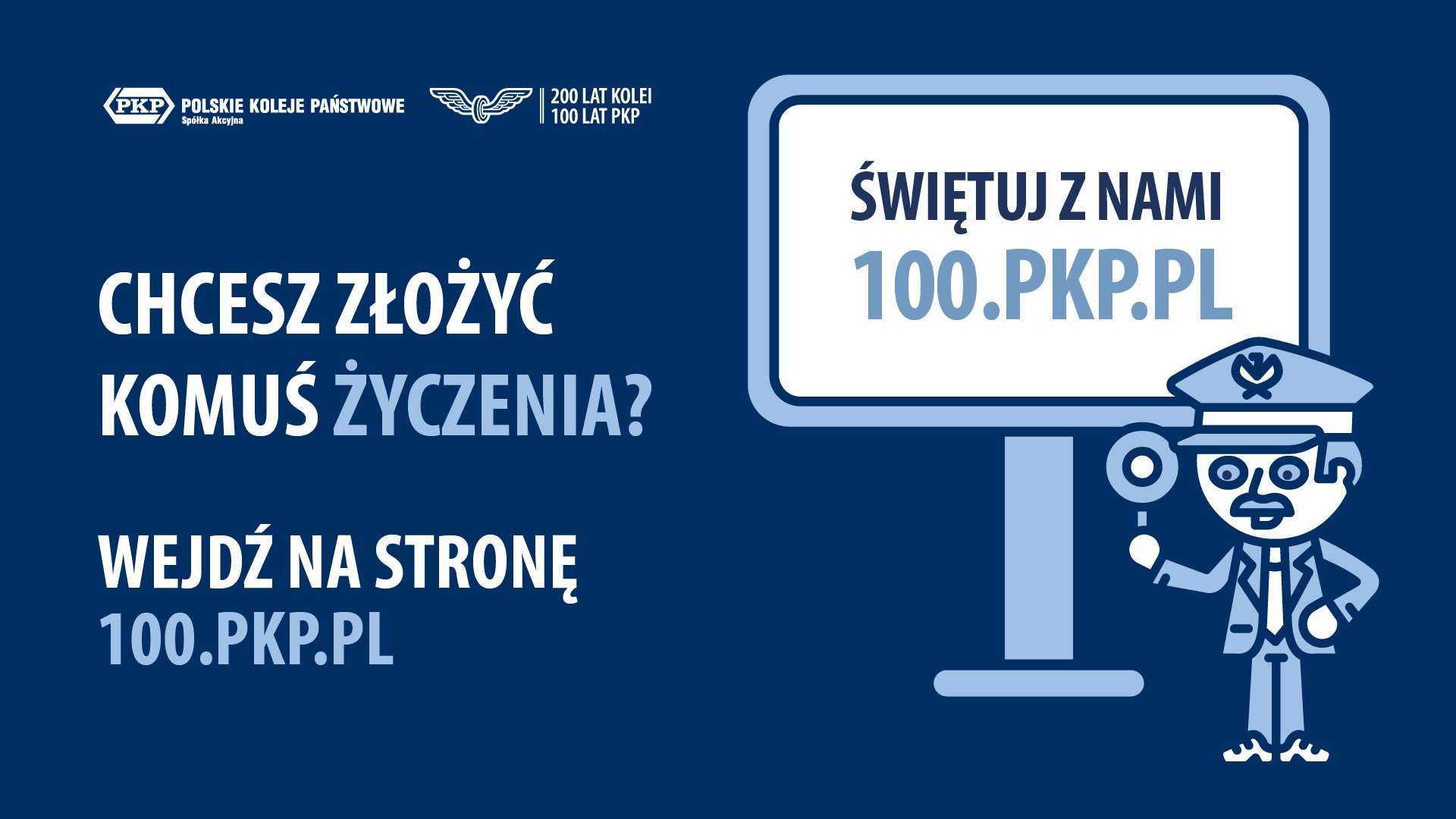 „Życzenia na dworcach” – wyjątkowa akcja PKP S.A. z okazji 100-lecia