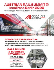 Nowe możliwości dla kolei – Austrian Rail Summit podczas InnoTrans 2026