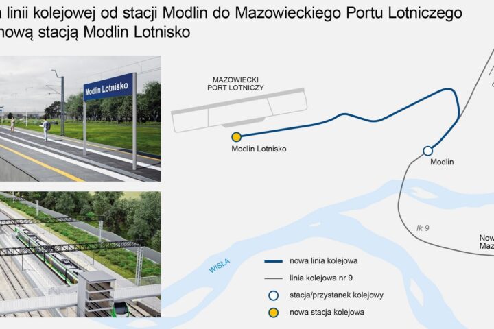 Skanska bliżej kontraktu na połączenie kolejowe do Lotniska Modlin